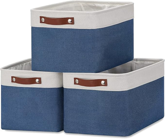 DULLEMELO Fabric Storage Bins, Foldable Storage Baskets by DULLEMELO