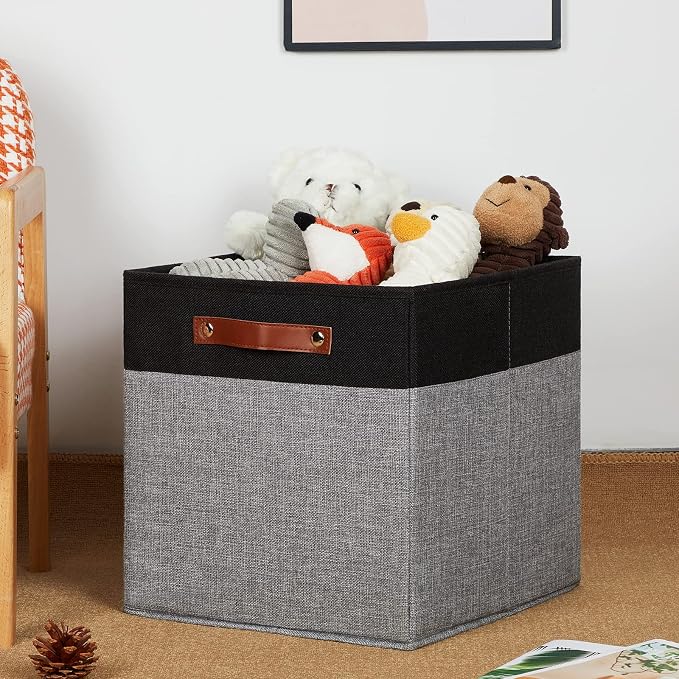 DULLEMELO 13x13 Storage Cubes, Collapsible Sturdy Cube Storage Bins - Image 4