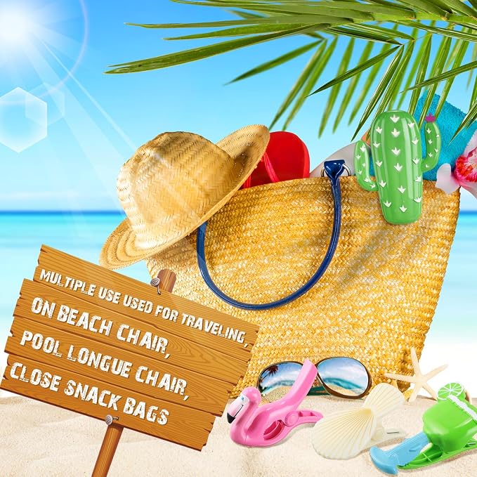 Rtteri 16 Pcs Beach Towel Clips - Image 6