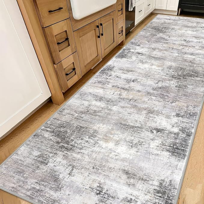 IOHOUZE Abstract Runner Rug 3x14 Ft Washable Runners - Image 8