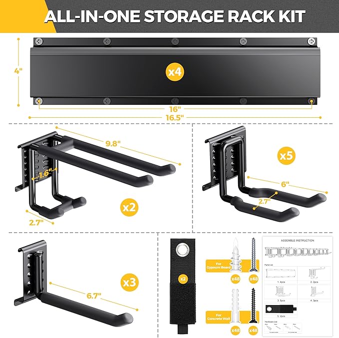 LBT 66" Garage Tool Organizer Wall Mount - Image 2