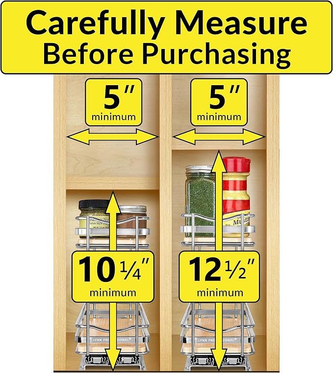 LYNK PROFESSIONAL® Élite™ Pull Out Spice Rack Organizer - Image 4