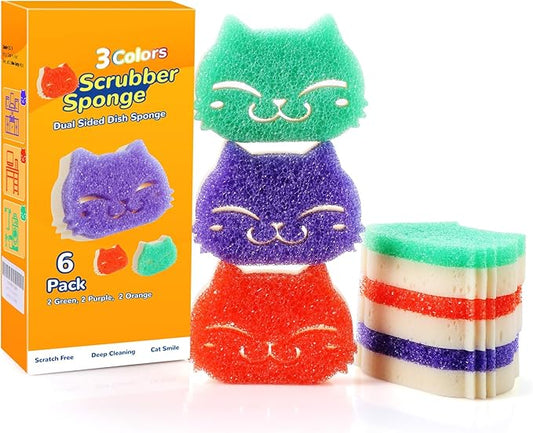 Eyliden 6 Pack Scrub Sponge by Eyliden