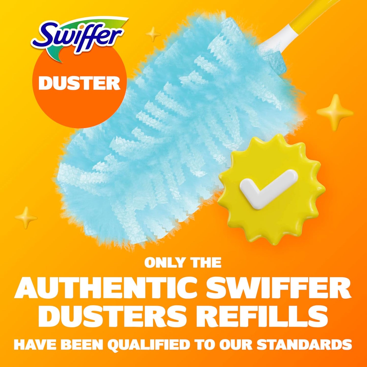 Dusters Refill for Cleaning, Feather & Microfiber Duster Disposable Alternative, for Dusting Furniture, Blinds, Ceiling Fans, Walls, Helps Remove Allergens, New Lemon Scent, 18ct