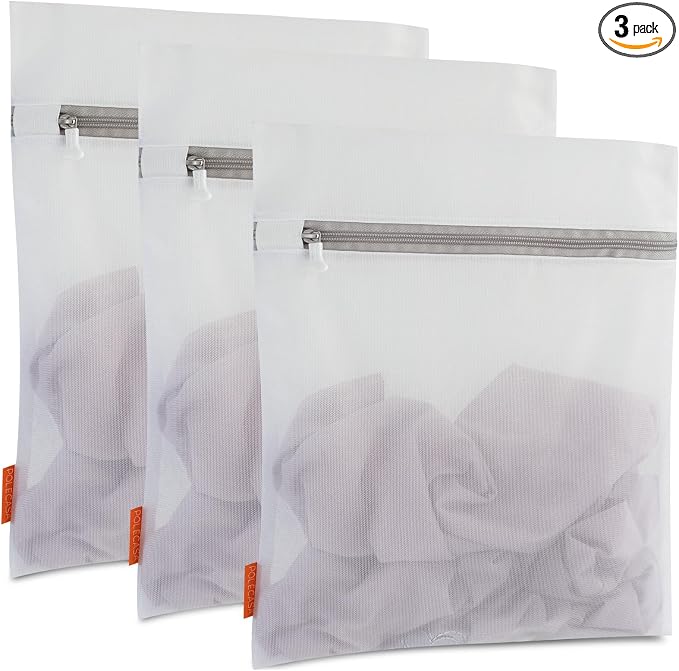 Polecasa 3Pcs 16 x 20 Inches Extra Durable Fine Mesh Laundry Bags by Polecasa