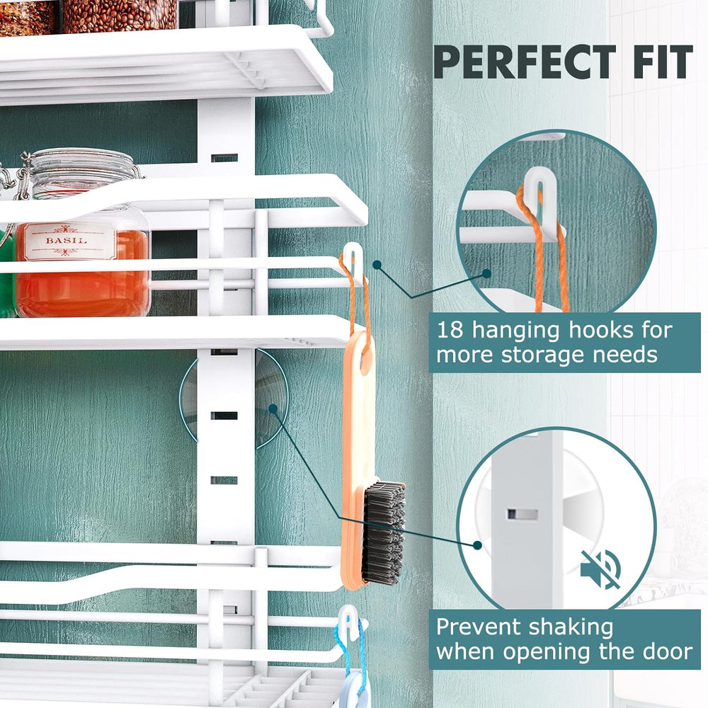 Eastherry Over The Door Pantry Organizer，9-Tier Over The Door Organizer with ...