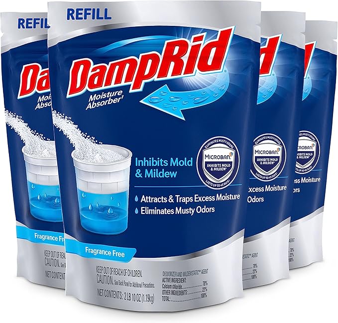 DampRid Refill Bag, 42 oz., Long-Lasting, Inhibits Mold & Mildew by DampRid