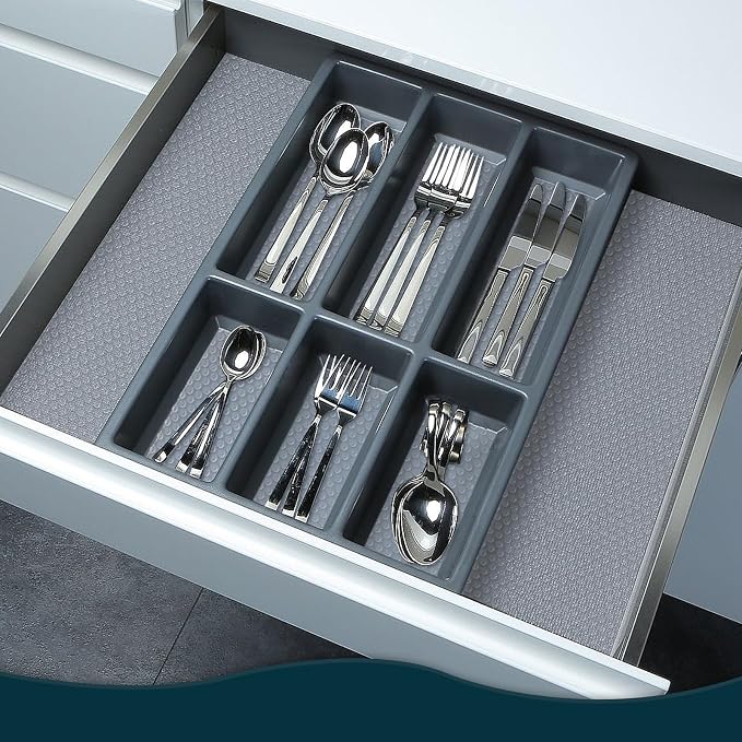Shelf Liners for Kitchen Cabinets Non-Adhesive & Washable, Non Slip Cabinet - Image 4