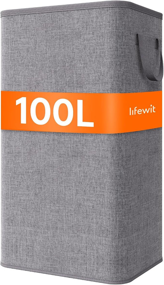 Lifewit 100L Large Tall Laundry Hamper, Collapsible Laundry Basket by Lifewit