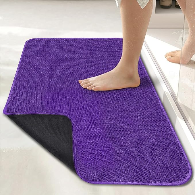 Bath Mat, Ultra Thin Bathroom Runner Rugs, Large Bath Mats by BosapDirect