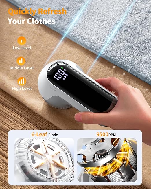 Fabric Shaver, Rechargeable Lint Shaver - Image 2