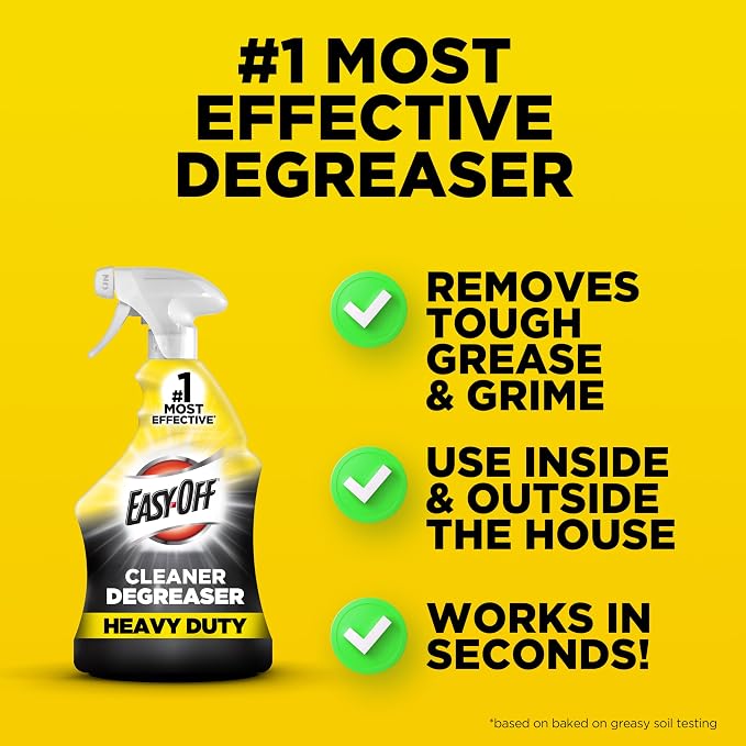 Easy-Off Heavy Duty Degreaser Cleaner Spray, Kitchen Degreaser, 32 Oz - Image 6