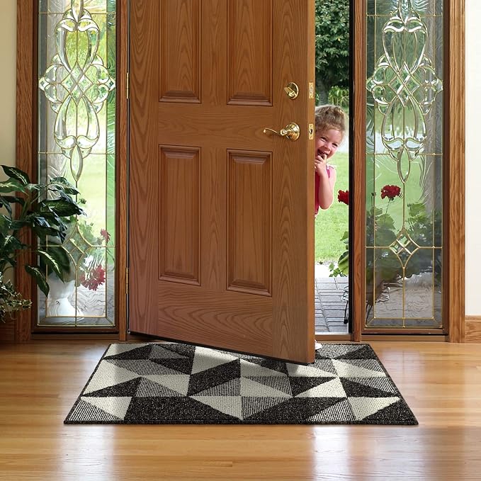hicorfe Indoor Doormat, Low-Profile Absorbent Resist Dirt Entryway Doormat - Image 7