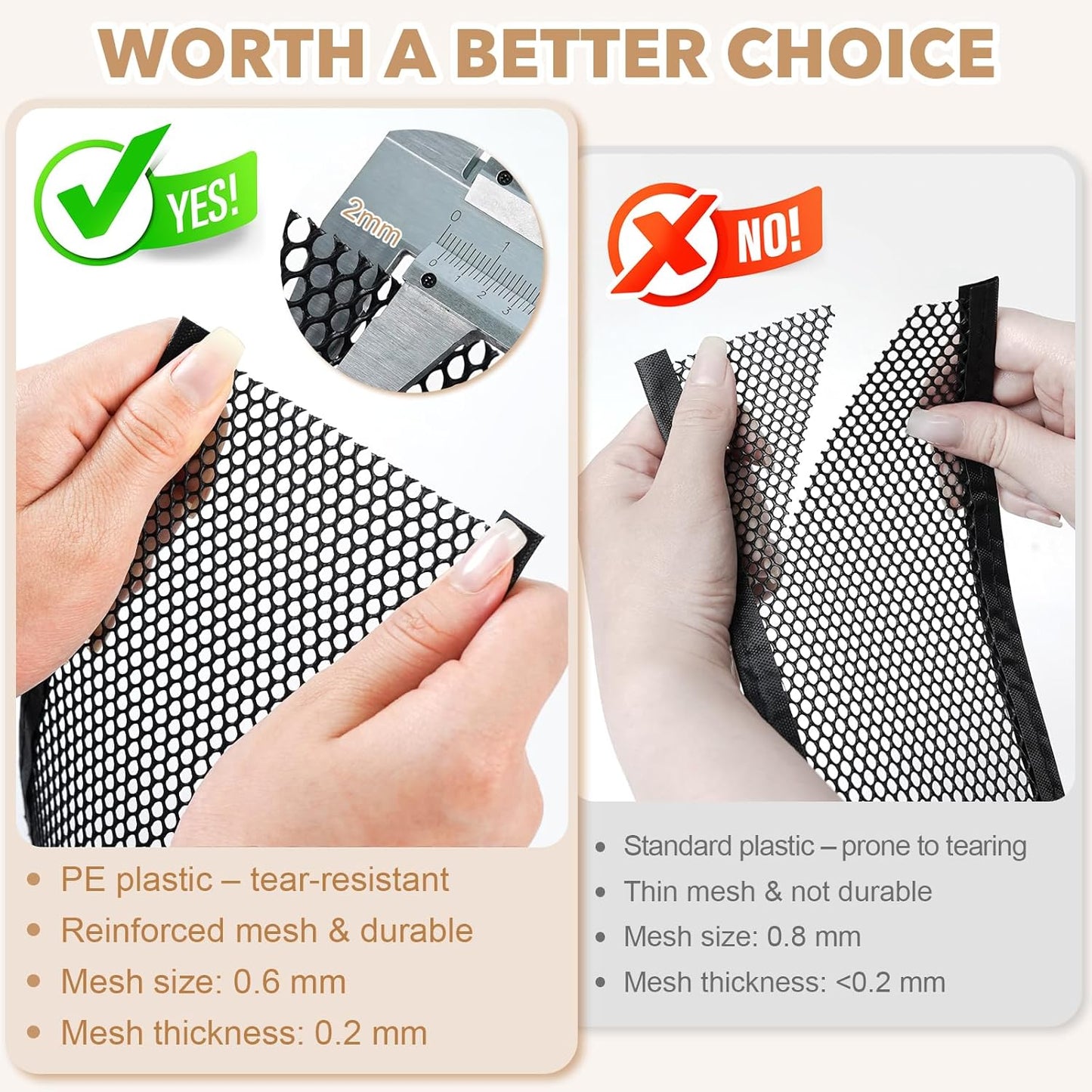 Under Couch Blocker for Toy, sunoyar Under Bed Blocker for Pets Adjustable, Toy Stoppers for Under Furniture & Sofa Plastic Mesh with Zip Ties Gap Guard Stops Lost Toys (L394 x H3)