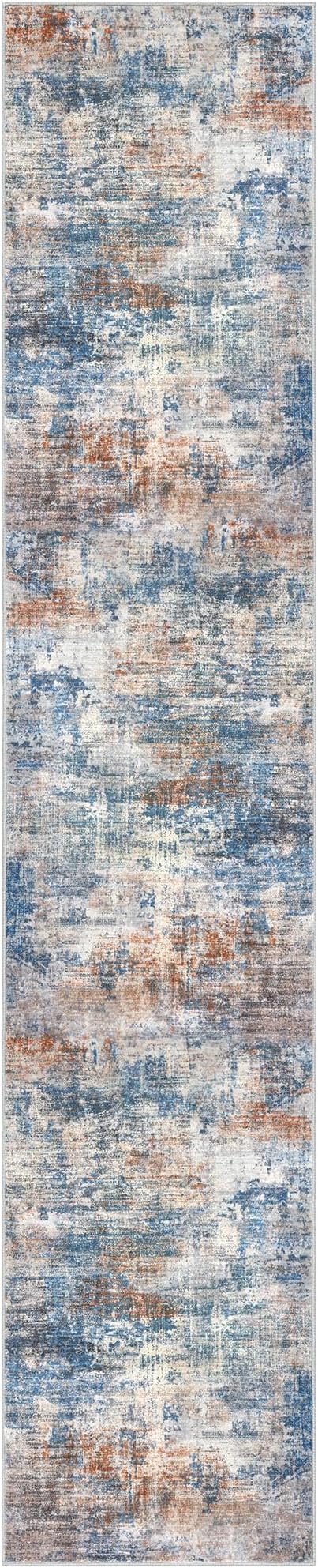 IOHOUZE Abstract Runner Rug 3x14 Ft Long Washable Runners - Image 9