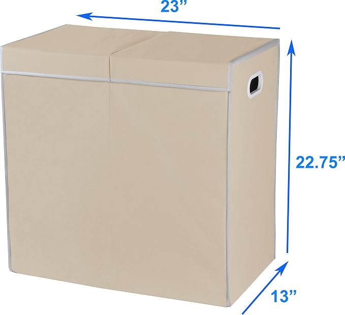 Simple Houseware Double Laundry Hamper - Image 7