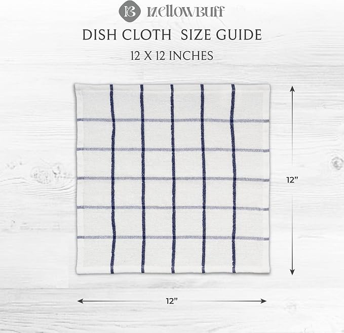 100% Cotton Terry Dish Cloth & Dish Towel, 6 Pack, Super Soft and Absorbent - Image 4
