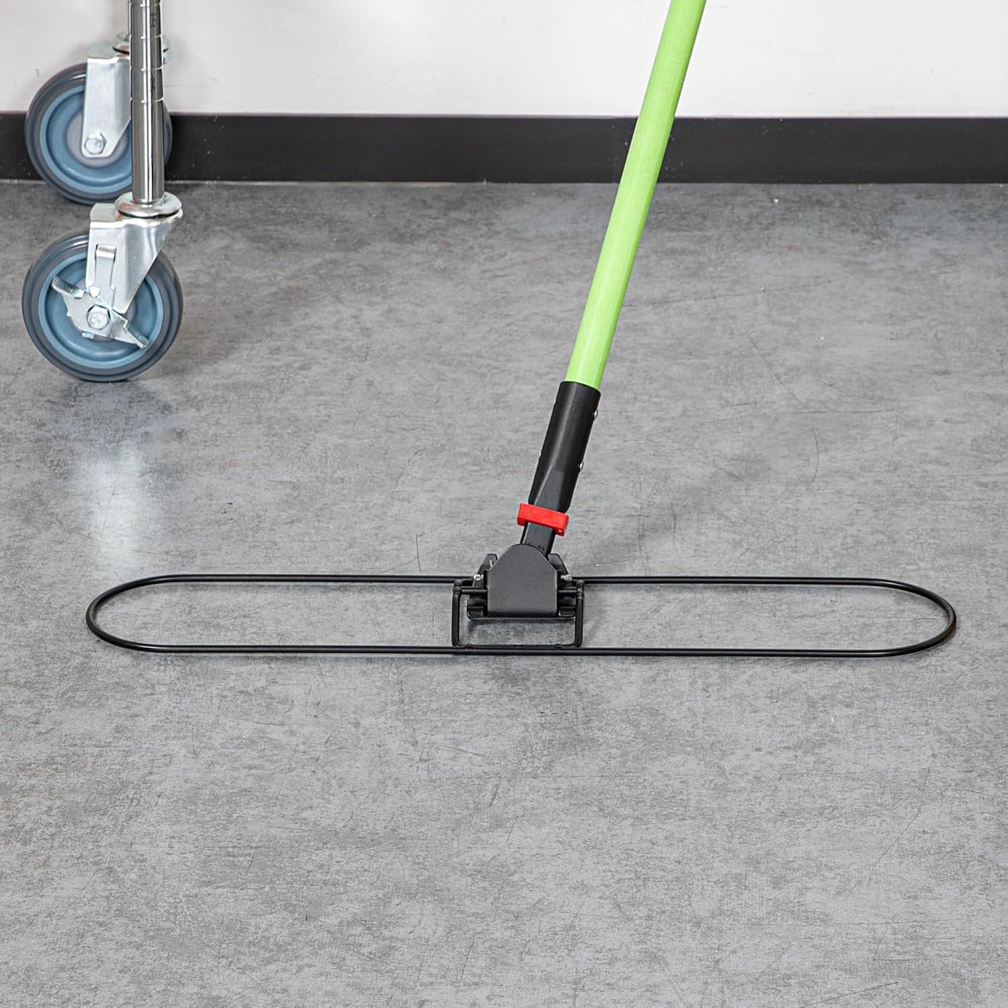 Restaurantware-MOP FRAME ONLY: Clean Tek Professional 24 x 5 Inch Dust Mop Frame, 1 Snap-On Wire - Dust Cleaning Head And Handle Sold Separately, For Home Or Office, Iron Wire