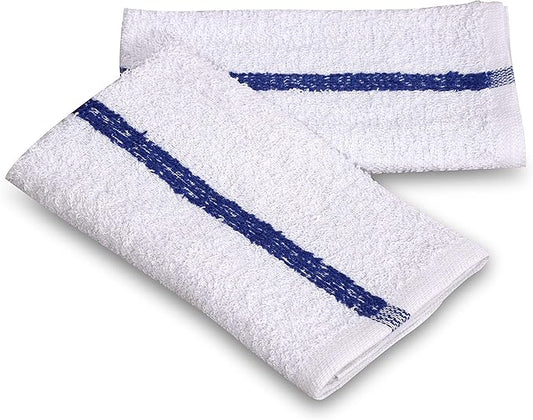 GOLD TEXTILES 120 PC New Cotton Blend White Restaurant Bar Mops Kitchen Towels - Image 2