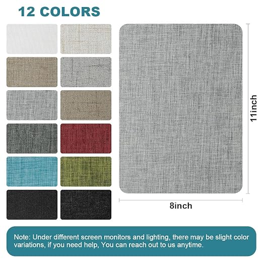 J.CARP 2Pcs Linen Repair Patches, Large Self-Adhesive Fabric Patch - Image 2