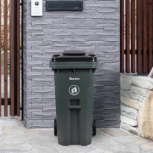 32 Gallon Trash Can Lid Outdoor Trash Can - Image 4