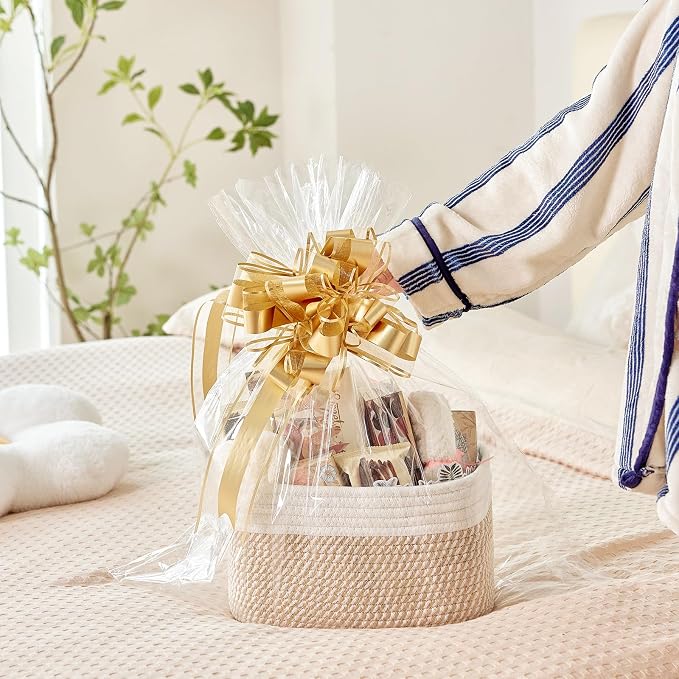 Small Cotton Rope Basket – Storage Bin - Image 4