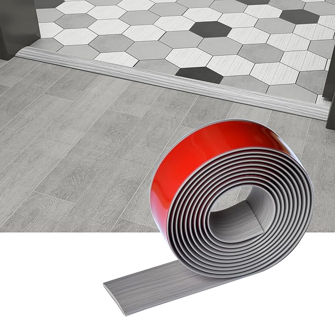 Floor/Door Flat Transition Strip & Self Adhesive Floor Vinyl Floor Edge Trim by HJHUAJ