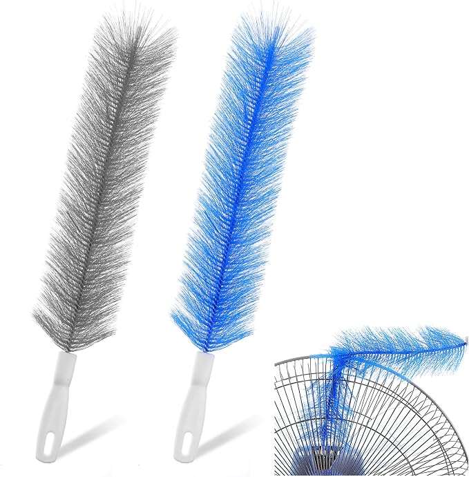 2 Pcs Cobweb Duster, Fan Cleaner Brushes Bendable Fans Cleaning Brush Set by Unknown