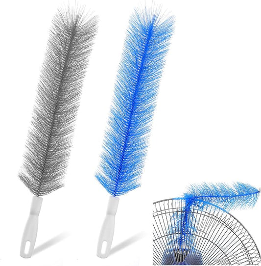 2 Pcs Cobweb Duster, Fan Cleaner Brushes Bendable Fans Cleaning Brush Set by Unknown