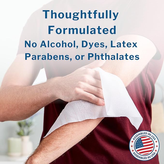 McKesson Washcloth Wipes for Adults, Unscented Disposable Wash Cloths for Body - Image 5