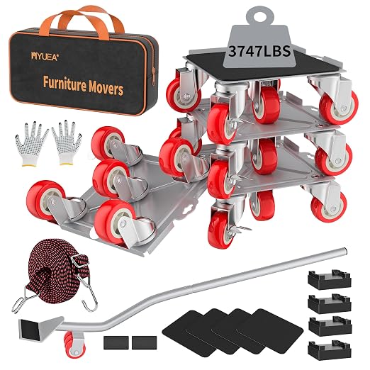 MYUEA【Upgrade Large】 Furniture Dolly, Furniture Movers by MYUEA
