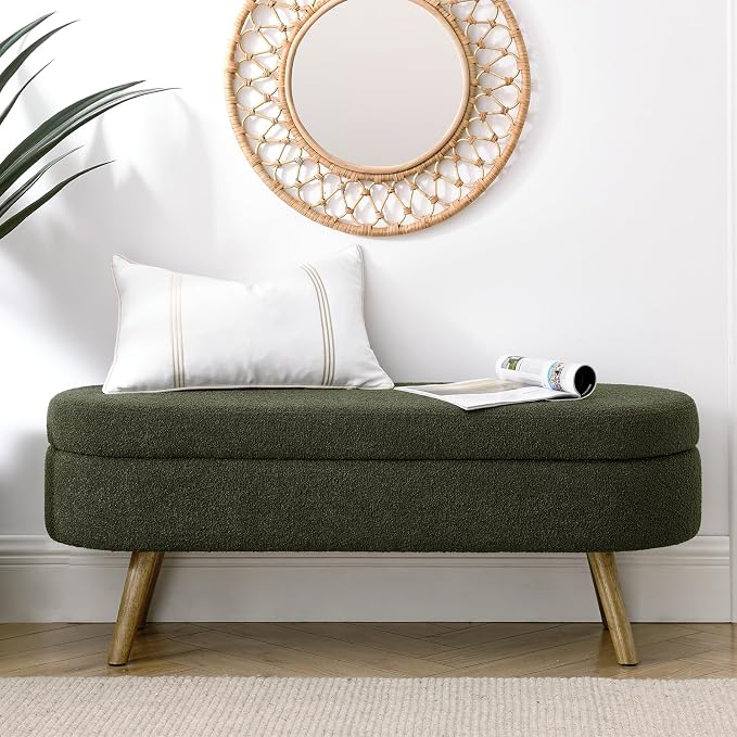 Furnimart 43.5" Queen Size Storage Bedroom Bench - Image 4