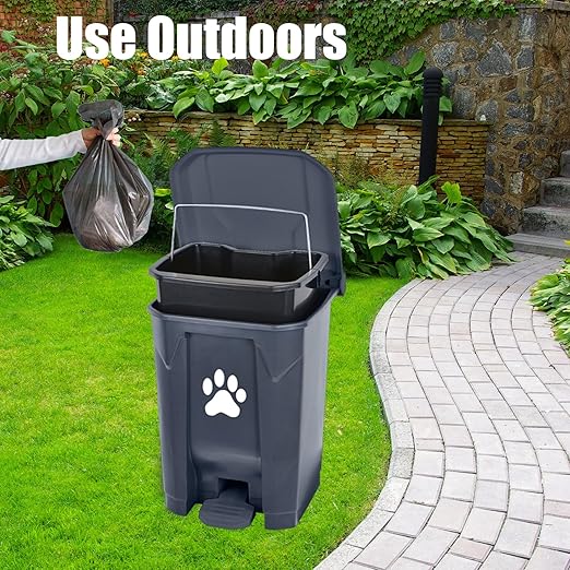 Dog Poop Trash Can for Outdoors, Dog Waste Trash Can for Yard Garden Home - Image 2