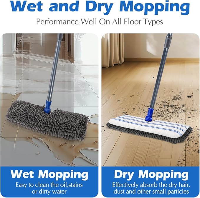 Microfiber Flip Mop, Masthome Flat Mop - Image 3