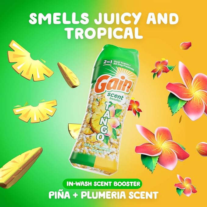 Gain Tango 2-in-1 Laundry Scent Booster Beads, Piña and Plumeria Scent - Image 3