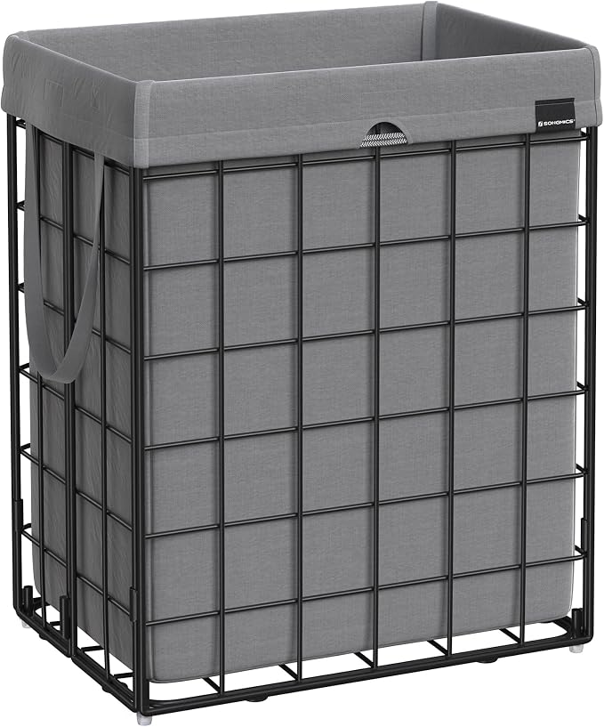 SONGMICS Laundry Hamper, 23.8 Gal. Laundry Basket, Collapsible Clothes Hamper by SONGMICSbySONGMICSHOME