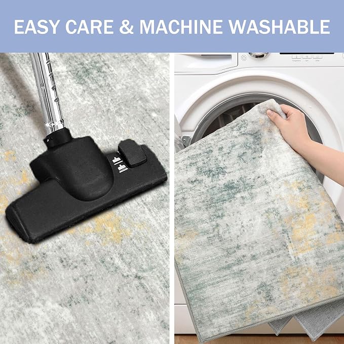 IOHOUZE Small Abstract Area Rug 2x3 Ft Entryway Rugs Washable Door Mat Indoor - Image 3