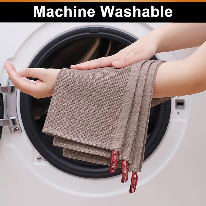 Homaxy 100% Cotton Waffle Weave Kitchen Towels - Image 5