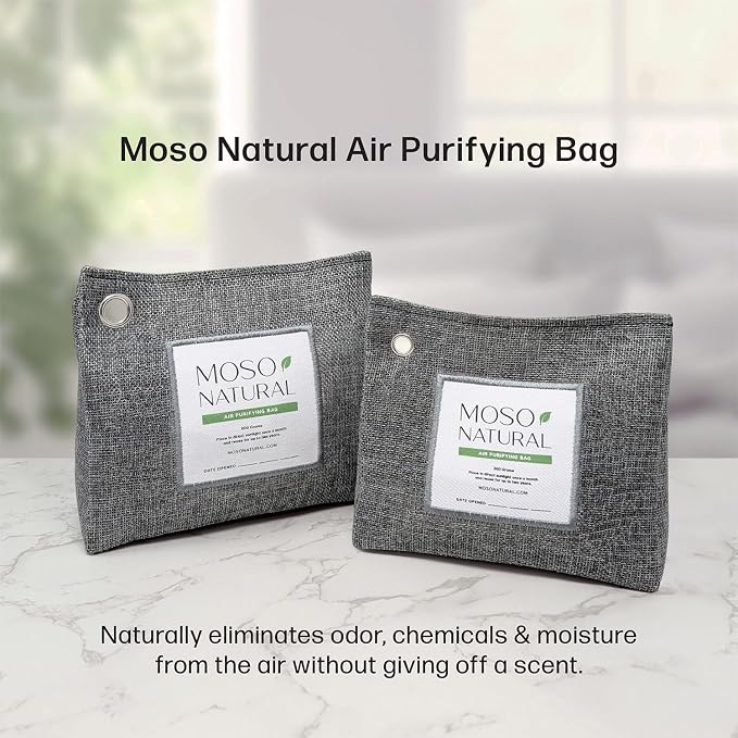 Moso Natural Air Purifying Bag 600g Premium Bamboo Charcoal Odor Absorber | Pet - Image 3