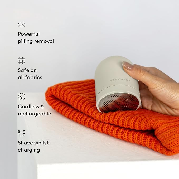 Steamery Fabric Shaver Pilo 2, Removes Lint and Pilling from Clothes and - Image 3