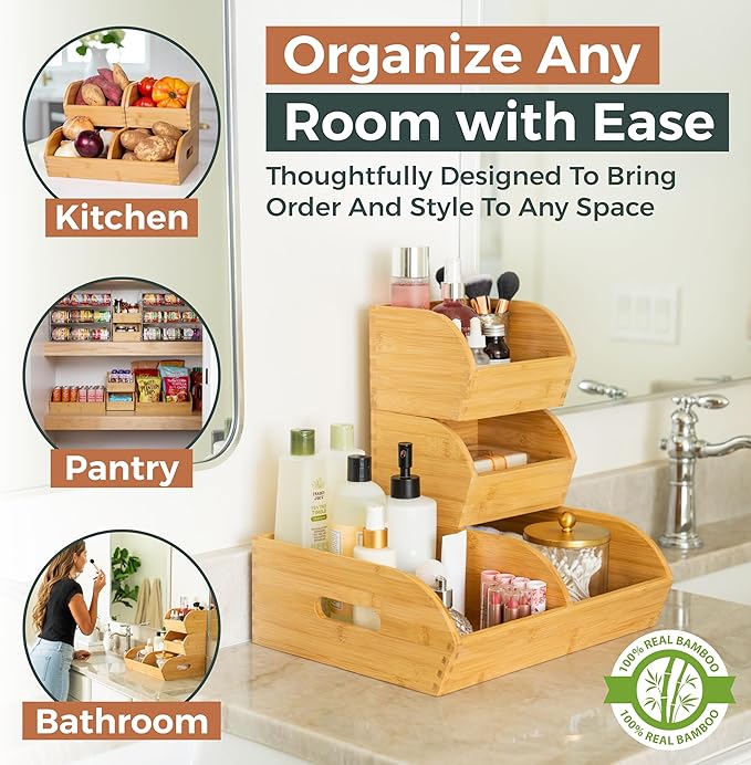 Potato and Onion Storage Bin for Pantry and Kitchen Counter - Image 4