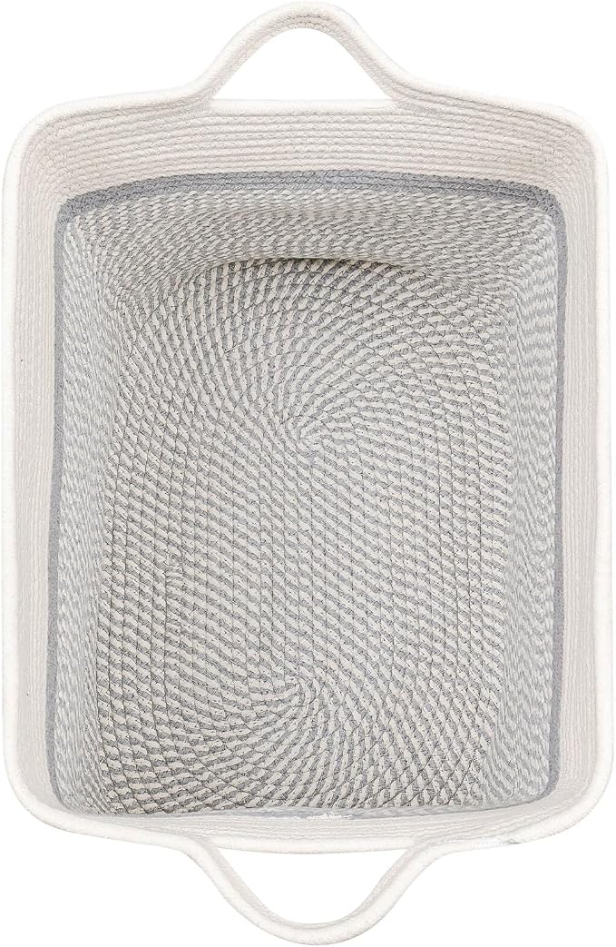 Storage Baskets for Clothes Fabric Cotton Rope Storage Basket - Image 7