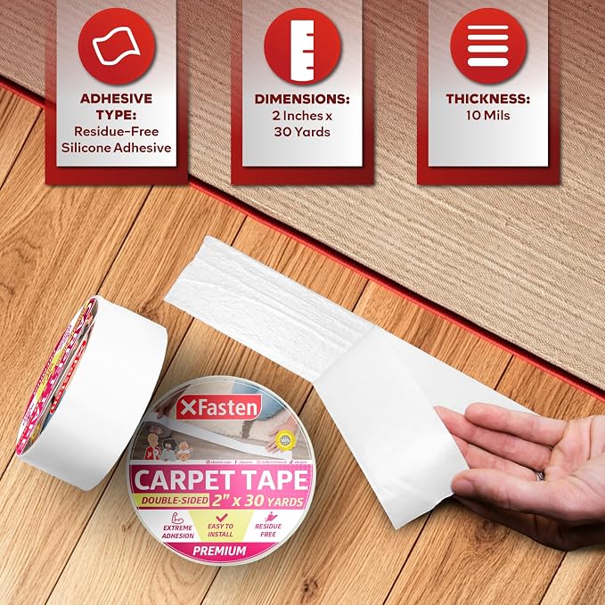 XFasten Double Sided Carpet Tape - Image 5