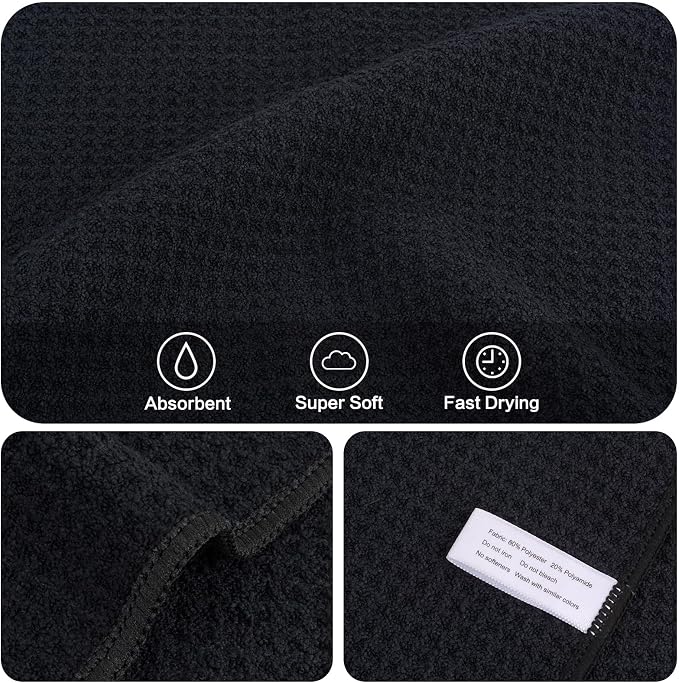 KinHwa Microfiber Dish Cloths Thick Waffle Weave Kitchen Dish Rags Ultra - Image 4