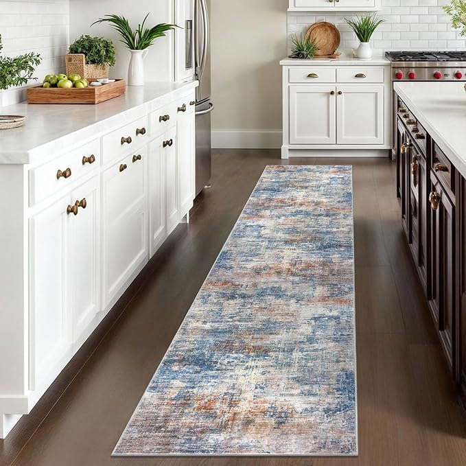 IOHOUZE Abstract Runner Rug 2x10 Ft Washable Runners - Image 2