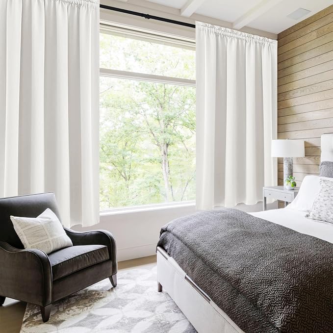 DWCN Blackout Curtains Thermal Insulated, Energy Saving & Noise Reducing - Image 2