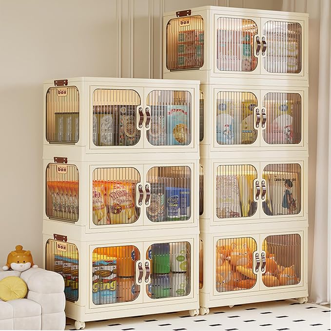 Multi-Purpose Stackable Plastic Storage Bins - Image 7