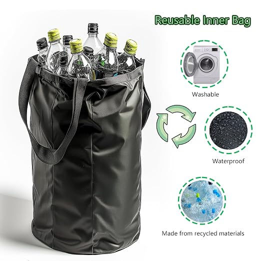 Removeable Reusable Inner Bag for 26 Gallon 100L Recycle Bin Made from recycled - Image 2