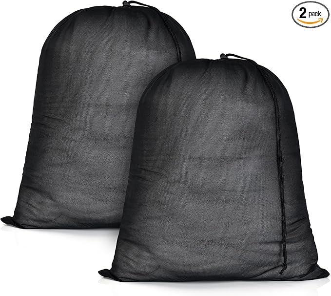 OTraki 20x24 inch Mesh Laundry Bags 2 Pack Fine Mesh Heavy Duty Drawstring Bag by OTraki