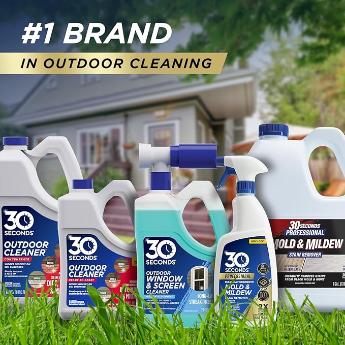 30 SECONDS Pro Mold and Mildew Stain Remover | Scrub Free | Brighter Results - Image 9